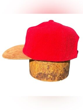 Vintage GAP 90s Y2K Red Wool Baseball Cap Unisex